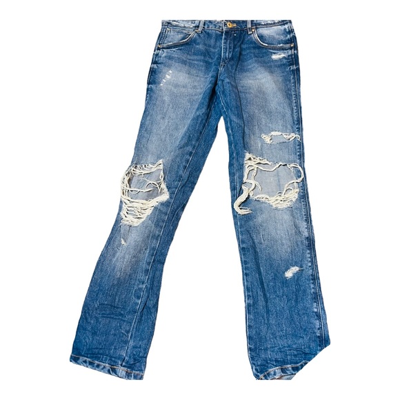 Zara distressed straight leg jeans - Picture 5 of 6